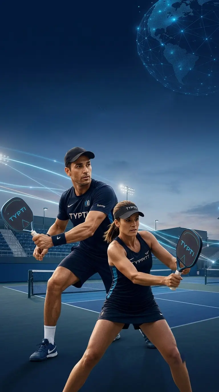 TYPTI athletes in action, connected by a global network